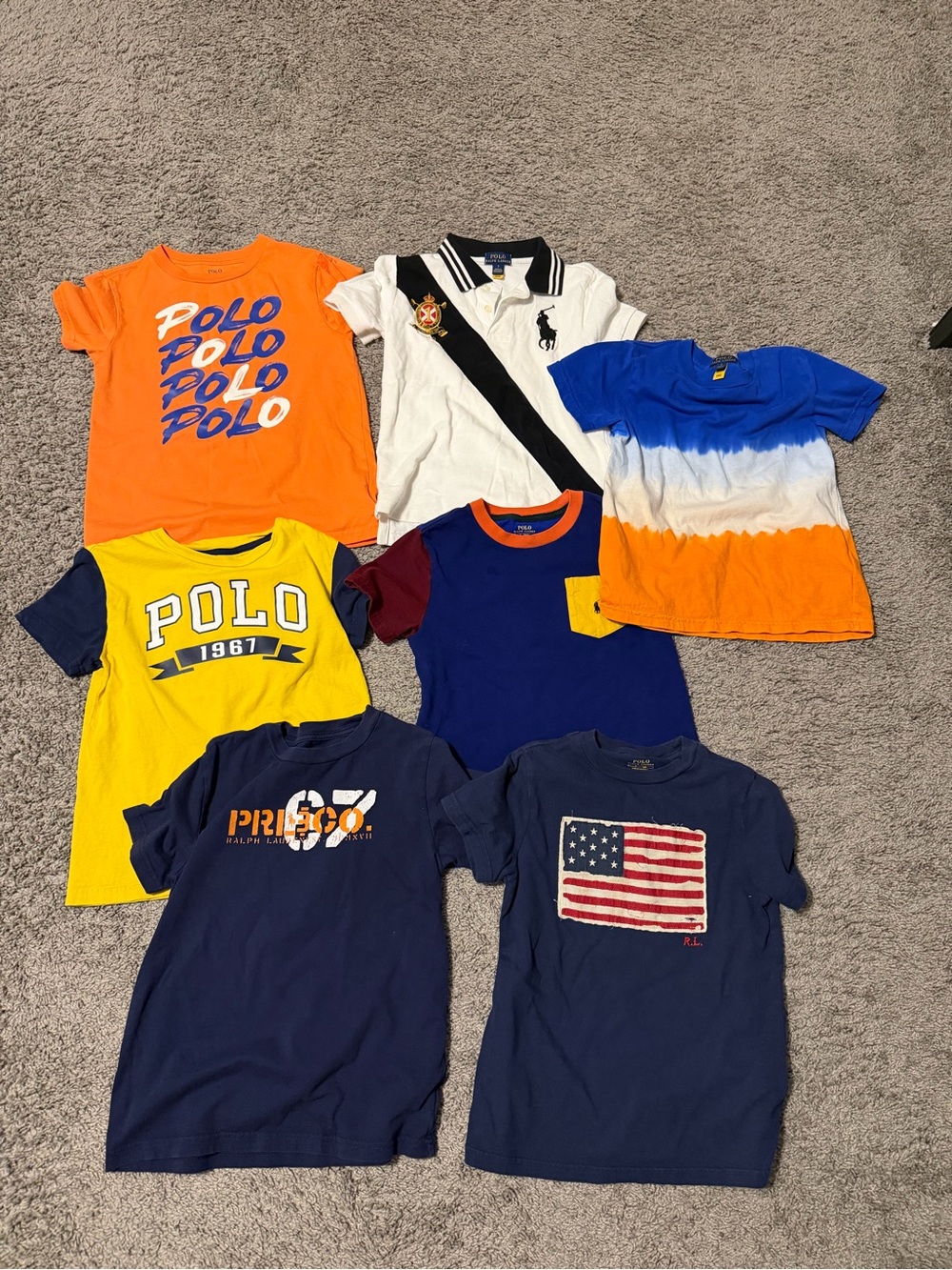 Polo by Ralph Lauren Kids Orange Graphic Tee - Bright Orange Polo Script